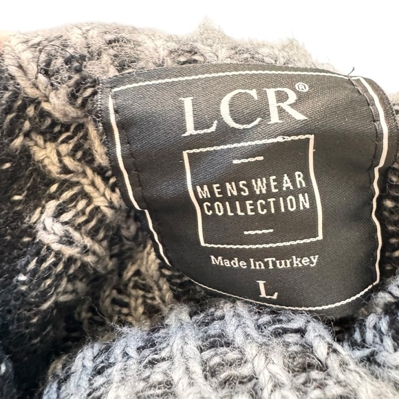 LCR Menswear Stylish Gray Knit Sweater with Button Detail style in Italy size L - Picture 7 of 7